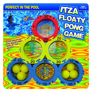 ItzaFloatyPong Backyard and Pool Game, Water Sports 82055-6